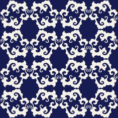 Abstract seamless floral pattern N17