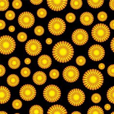 Seamless pattern with colorful flowers N4