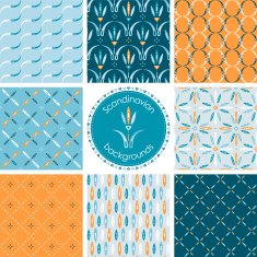 Collection of scandinavian design patterns