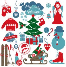 Christmas and new year background N41