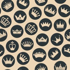 Crowns seamless pattern