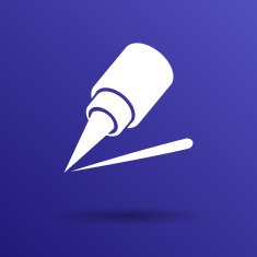 eyeliner brush icon pencil makeup girl fashion N3