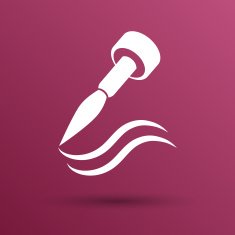 Cosmetic eyeliner with sample strokes makeup two lines N3