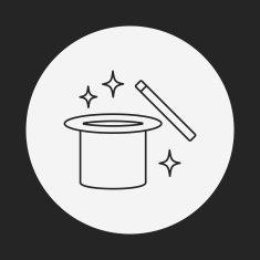 magic hat line icon N11