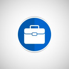 suitcase icon travel business sign symbol