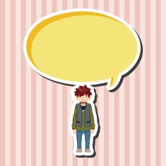 boy man cartoon theme elements N92