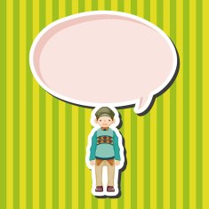 boy man cartoon theme elements N93