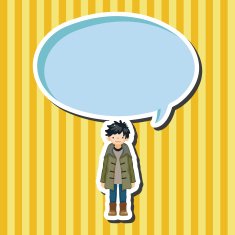 boy man cartoon theme elements N94