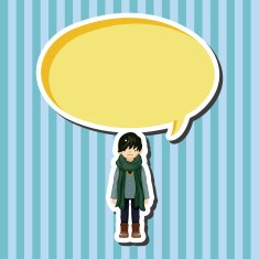 boy man cartoon theme elements N97