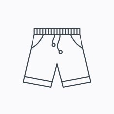 Shorts icon Casual clothes shopping sign N11