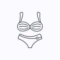 Lingerie icon Women underwear sign N20