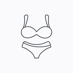 Lingerie icon Women underwear sign N21