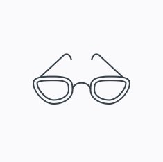 Glasses icon Reading accessory sign N13