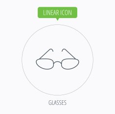 Glasses icon Reading accessory sign N15