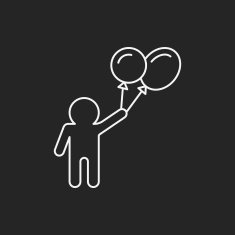 tourist with balloon icon N4