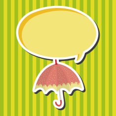 Umbrella theme elemets vector eps N40