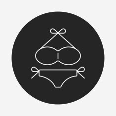 swim suit line icon N12