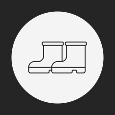 Rain boots line icon N8