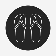 slipper line icon N3