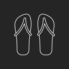 slipper line icon N4