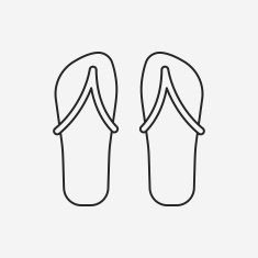 slipper line icon N6
