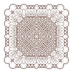 Vector Beautiful Deco Black Mandala N154
