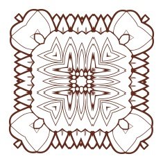 Vector Beautiful Deco Black Mandala N166