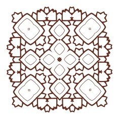 Vector Beautiful Deco Black Mandala N179