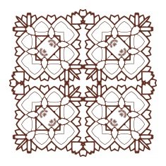 Vector Beautiful Deco Black Mandala N181