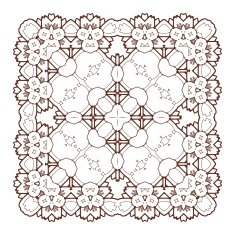 Vector Beautiful Deco Black Mandala N182