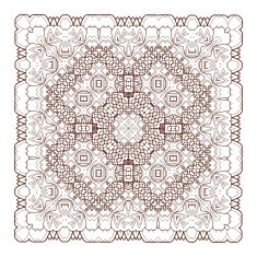 Vector Beautiful Deco Black Mandala N186