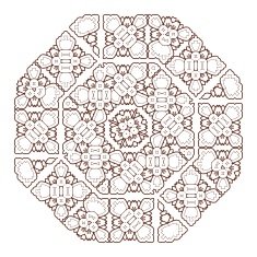 Vector Beautiful Deco Black Mandala N189