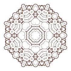 Vector Beautiful Deco Black Mandala N196