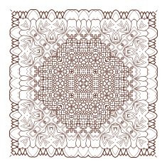 Vector Beautiful Deco Black Mandala N200