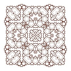 Vector Beautiful Deco Black Mandala N203