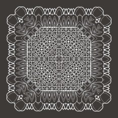 Vector Beautiful Deco Black Mandala N206