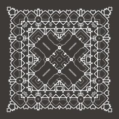 Vector Beautiful Deco Black Mandala N209
