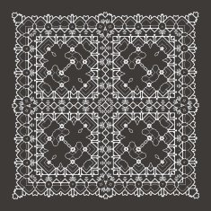Vector Beautiful Deco Black Mandala N217