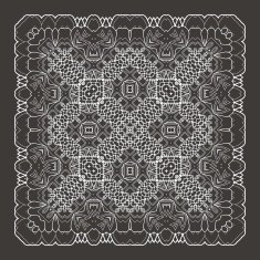 Vector Beautiful Deco Black Mandala N218