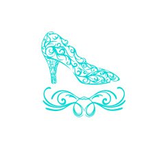 logo shoes with curls N2