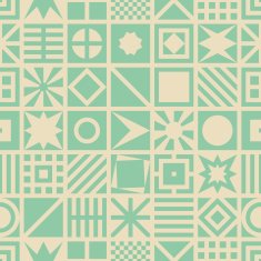 Square seamless pattern