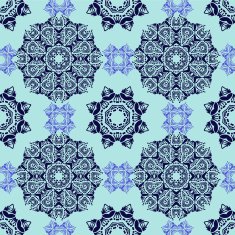 Seamless decorative pattern in oriental style