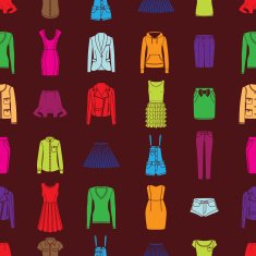 Seamless pattern with clothes N2