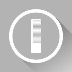 Vector comb sign Illustration EPS10 N5