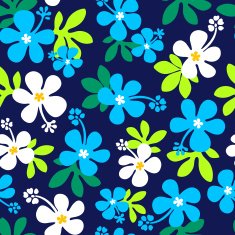Hibiscus flower pattern N3