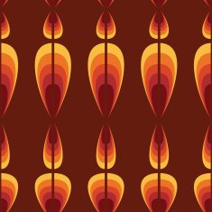 Seamless geometric vintage wallpaper vector