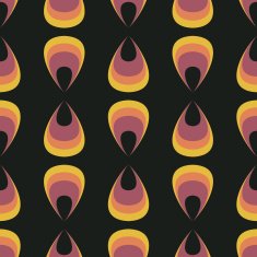 Seamless geometric vintage wallpaper vector N3