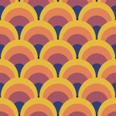 Seamless geometric vintage wallpaper vector N5
