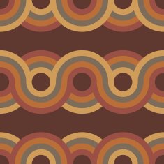 Seamless geometric vintage wallpaper vector N6