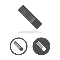 Vector comb sign Illustration EPS10 N7